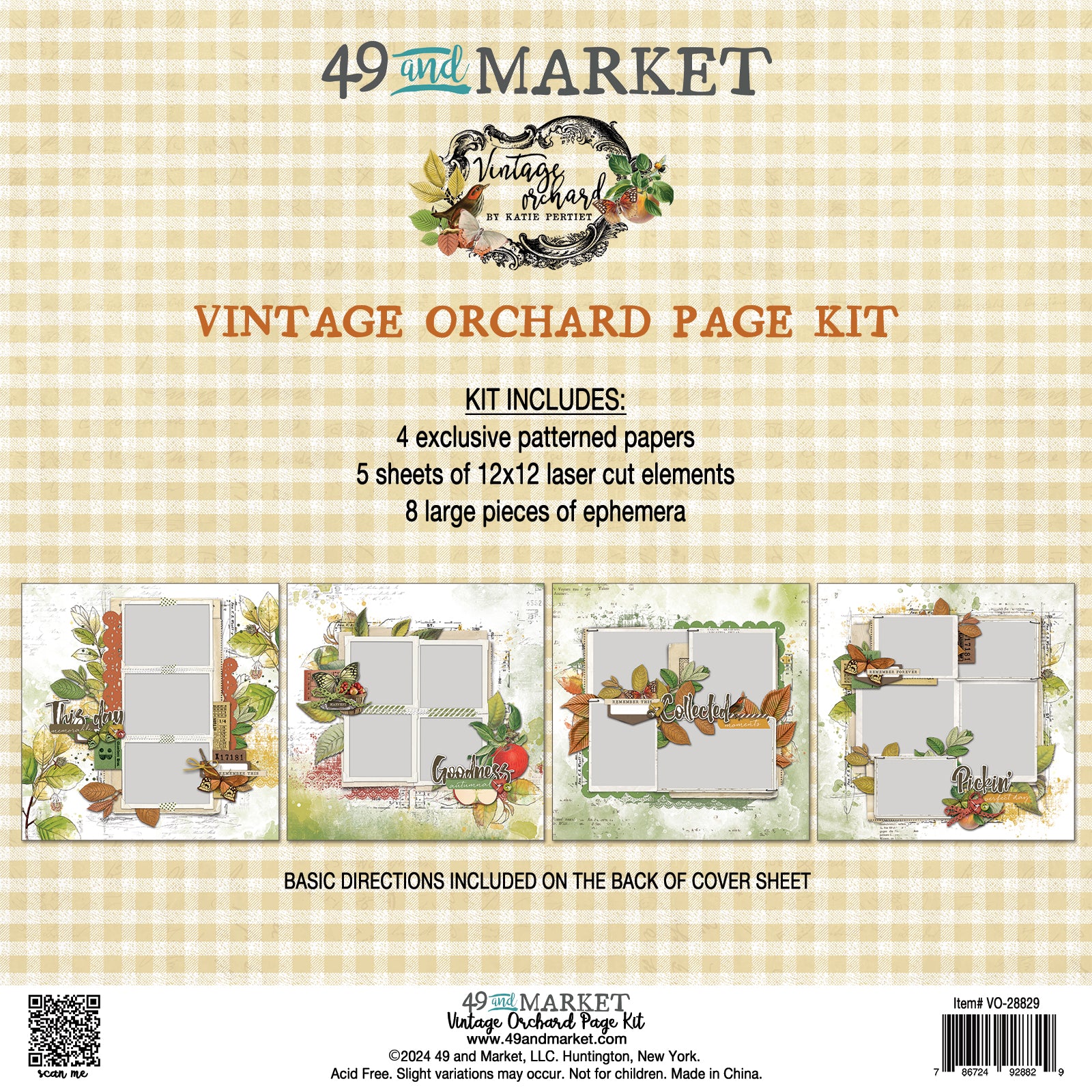 49 & Market Vintage Orchard Page Kit